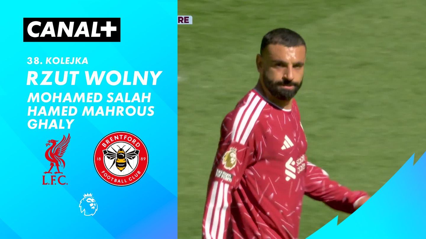 Rzut wolny Mohamed Salah Hamed Mahrous Ghaly przeciwko Brentford (19')