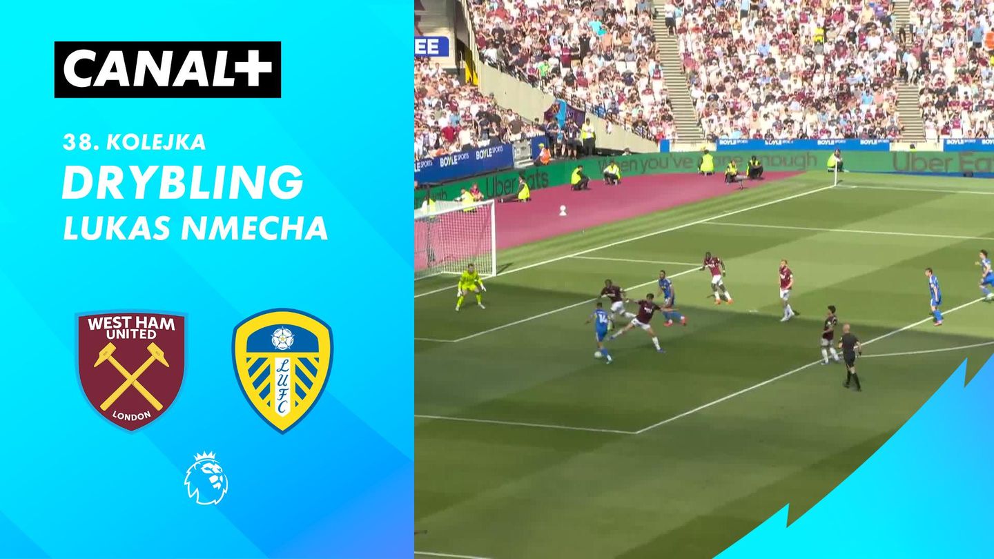 Drybling Lukas Nmecha przeciwko West Ham United (35')