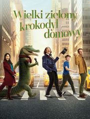 Wielki zielony krokodyl domowy