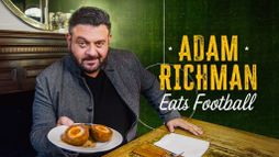 Adam Richman eats Football