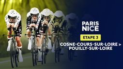 3e étape . Cosne-Cours-sur-Loire - Pouilly-sur-Loire (23,5 km clm par équipes)