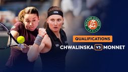 Qualifications, 2e tour - Maja Chwalinska - Carole Monnet