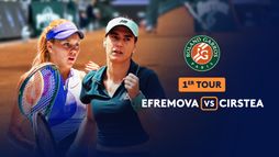 1er tour - Ksenia Efremova - Sorana Cirstea