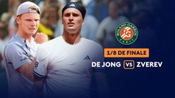 1/8 de finale - Jesper De Jong - Alexander Zverev