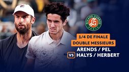 1/4 finale , double messieurs - Arends / Pel - Halys / Herbert