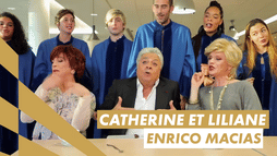 Enrico Macias pose un rap avec Catherine et Liliane