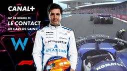Le contact de Carlos Sainz au Grand Prix de Miami- 57e tour