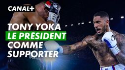 Tony Yoka en présence du président