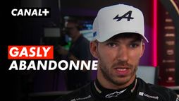 La réaction de Gasly après son abandon