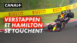 Le contact entre Max Verstappen et Lewis Hamilton à la fin du Grand Prix de Hongrie - F1