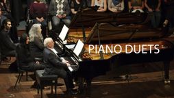 Martha Argerich et Daniel Barenboim jouent des duos de piano