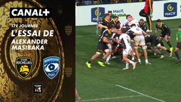 L'essai de Alexander Masibaka contre La Rochelle