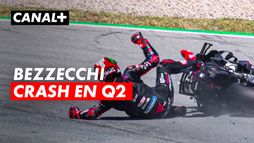 Marco Bezzecchi chute en Q2 du GP de Catalogne