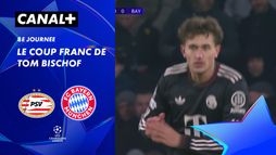 Le coup franc de Tom Bischof contre PSV Eindhoven (6')