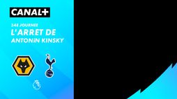 L'arrêt de Antonín Kinsky contre Wolverhampton (98')