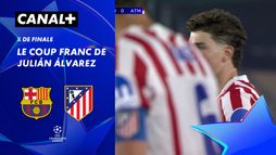 Le coup franc de Julián Álvarez contre Barcelone (45')