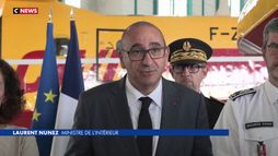 Feux de forêts : Laurent Nunez en visite à Nîmes hier