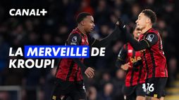 Face à Arsenal, Eli Junior Kroupi a inscrit son sixième but de la saison