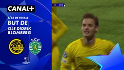 Le but de Ole Didrik Blomberg contre Sporting Portugal (46')