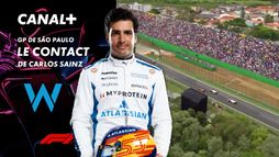 Le contact de Carlos Sainz au Grand Prix de São Paulo- 1e tour