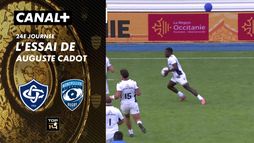 L'essai de Auguste Cadot contre Castres