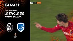 Le tacle de Yuito Suzuki contre Genk (56')