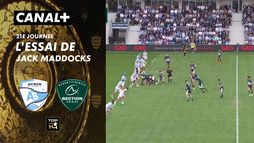 L'essai de Jack Maddocks contre Bayonne