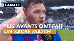 Léo Barré réagit après la victoire en force de Paris face à Bordeaux-Bègles