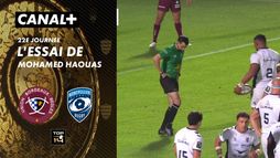 L'essai de Mohamed Haouas contre Bordeaux-Bègles