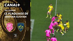 Le plaquage offensif de Cristian Ojovan contre Paris