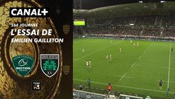 L'essai de Emilien Gailleton contre US Montauban