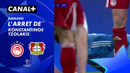 L'arrêt de Konstantinos Tzolakis contre Leverkusen (28')