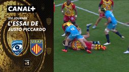 L'essai de Justo Piccardo contre Perpignan