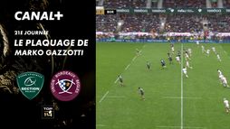 Le plaquage offensif de Marko Gazzotti contre Pau