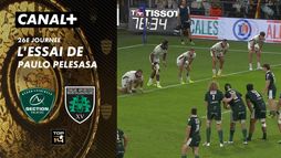 L'essai de Paulo Pelesasa contre US Montauban