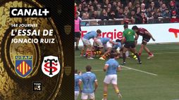 L'essai de Ignacio Ruiz contre Toulouse