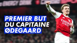 Le premier but de la saison du capitaine des Gunners Martin Ødegaard
