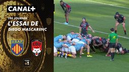 L'essai de Diego Mascarenc contre Lyon