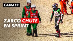 La chute de Johann Zarco en course sprint