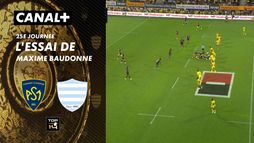 L'essai de Maxime Baudonne contre Clermont