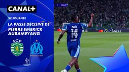 Le passe décisive de Pierre-Emerick Aubameyang contre Sporting Portugal (14')
