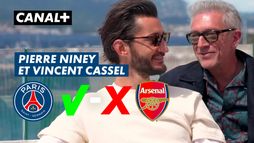 Le pronostic de Pierre Niney et Vincent Cassel pour la finale PSG - Arsenal