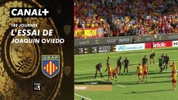 L'essai de Joaquin Oviedo contre Provence Rugby