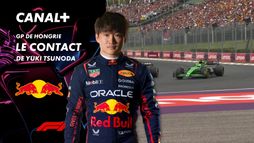 Le contact de Yuki Tsunoda au Grand Prix de Hongrie- 49e tour