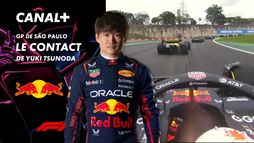 Le contact de Yuki Tsunoda au Grand Prix de São Paulo- 10e tour