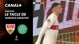 Le tacle de Marcelo Saracchi contre Stuttgart (46')