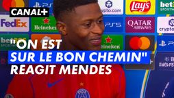 "On est sur le bon chemin" la réaction de Nuno Mendes
