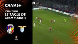 Le tacle de Adam Marusic contre Viktoria Plzen (56')