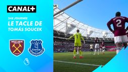 Le tacle de Tomás Soucek contre Everton (77')