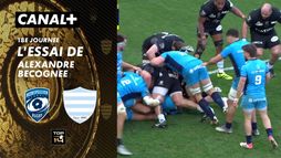 L'essai de Alexandre Becognee contre Racing